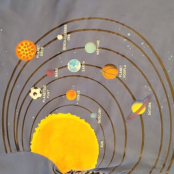 Gymboree Solar System Short Sleeve T-Shirt Size 14 Boys - Picture 2 of 3